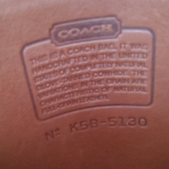 Coach Vintage Station Bag in British Tan + Hangtag and Strap 5130 - Picture 2 of 10